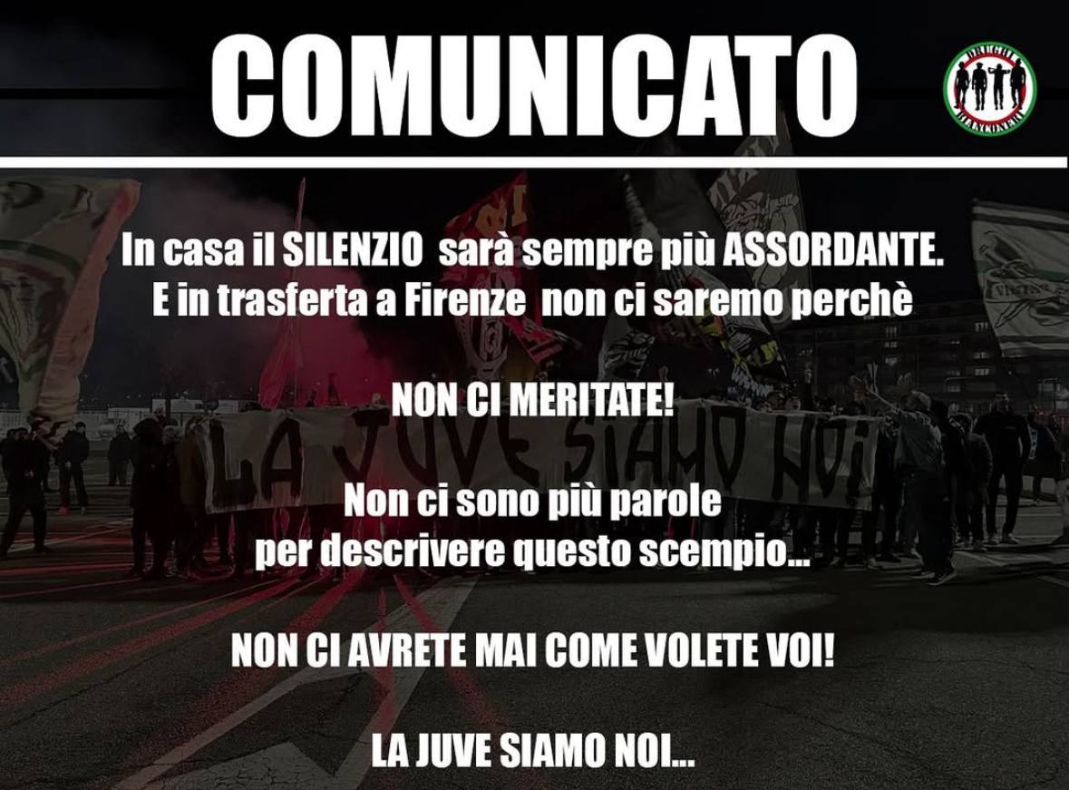 Mi ricordavo che il motto fosse #Finoallafine , da un po mi rendo conto che è diventato finché si vince... mah 🤦‍♂️🤦‍♂️🤦‍♂️ abbiamo un obiettivo ancora da raggiungere e lo si può fare solo se siamo tutti uniti... #Juventus