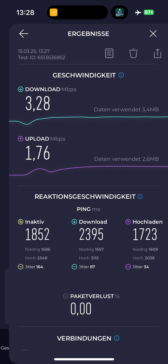 weidnermarkus's tweet image. Für #FlyNet ist das doch ganz ordentlich