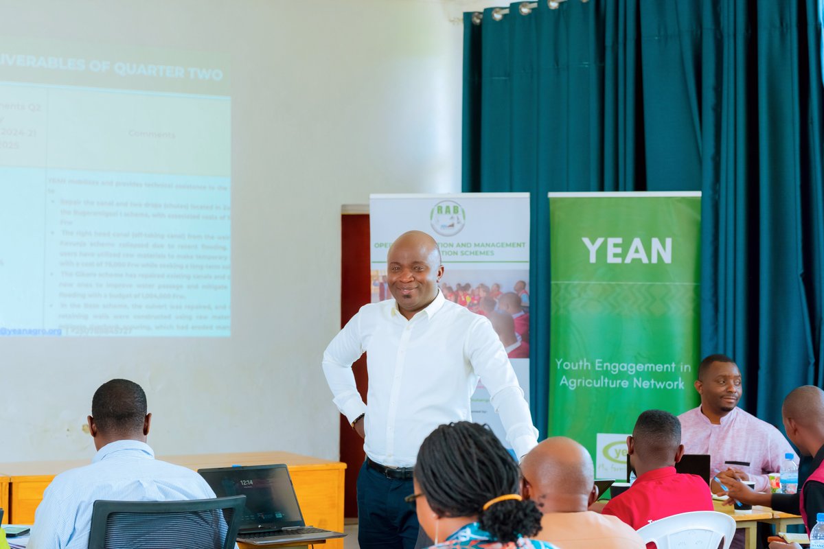 YEAN_Agro's tweet photo. Yesterday, together with @RwandaAgriBoard and our partner farmers in @Kamonyi @RuhangoDistrict and @Muhangadis conducted a workshop to review and validate achievements of the last Season (Quarter 2 2025) under the project of Operation and Management of Irrigation Schemes (OMIS). YEAN through private extension, manage and maintain irrigation infrastructures and coach farmers through proximity coaching to increase the adoption of good farming practices hence increase schemes crop productivity.
