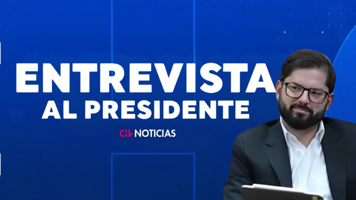 chvnoticias's tweet photo. EXCLUSIVO | Presidente Gabriel Boric dará entrevista EN VIVO en CHV Noticias

Más detalles acá⬇️
https://t.co/FLzxzQKB6B https://t.co/UEMrWWRi1v