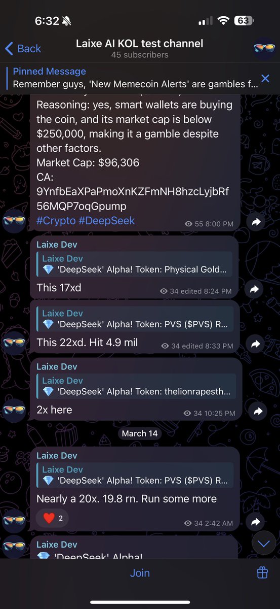 <a href="/henokcrypto/">Henok</a> Example of a fire call by $Laixe. Don’t fade it 🙌

9Q8makXqxMFCvaMrvNNd66ZrspwPPSNwXL4YPDXHpump