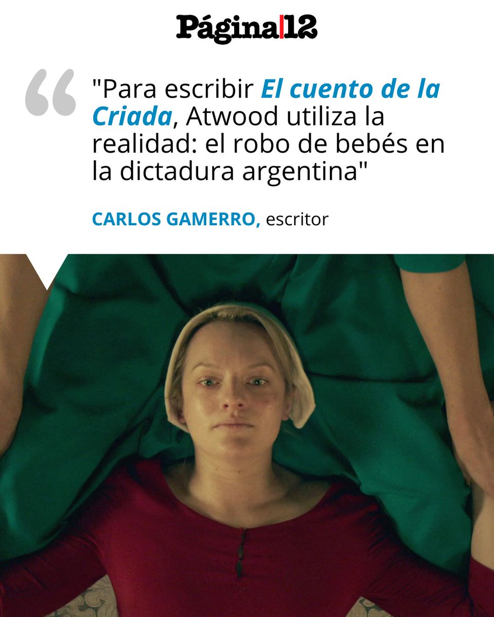 🎬 LA OBRA MAESTRA SE BASÓ EN LA APROPIACIÓN DE MENORES [bit.ly/3DW8LYO]

📌 La novela y exitosa serie de Margaret Atwood se inspiró en los partos clandestinos a partir del golpe de estado del 24 de marzo de 1976.