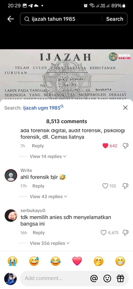wildbergamots's tweet photo. Dongok agaknya memang orang orang tiktok ni, mereka pikir ahli forensik semua itu dokter spesialis forensik dan medikolegal. Pantes lah jokowi bisa 10 tahun trus prabowo bisa menang, lah rakyatnya goblok semua gini. 😭 https://t.co/lAGINH9Mk7