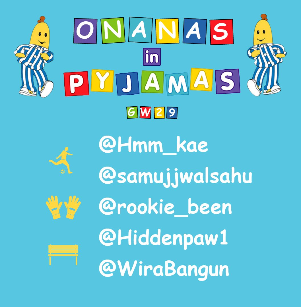 Final gameweek of the <a href="/OfficialSKLW/">Strikers Keepers Losers Weepers</a> Premier League as we chase for 2nd place. While hits are flying around in BGW29 we line up as follows:

Strikers: <a href="/Hmm_kae/">FPL kae</a> and <a href="/samujjwalsahu/">Samujjwal_fpl</a> 
Keeper: <a href="/rookie_been/">👶FPL 🃏 Dad 🧔</a> 

I am on tripple BOU attack ... what could possibly go wrong? 

Good luck lads!