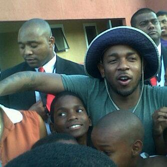 kendrick lamar in durban, south africa (2014). this trip inspired his album "to pimp a butterfly".