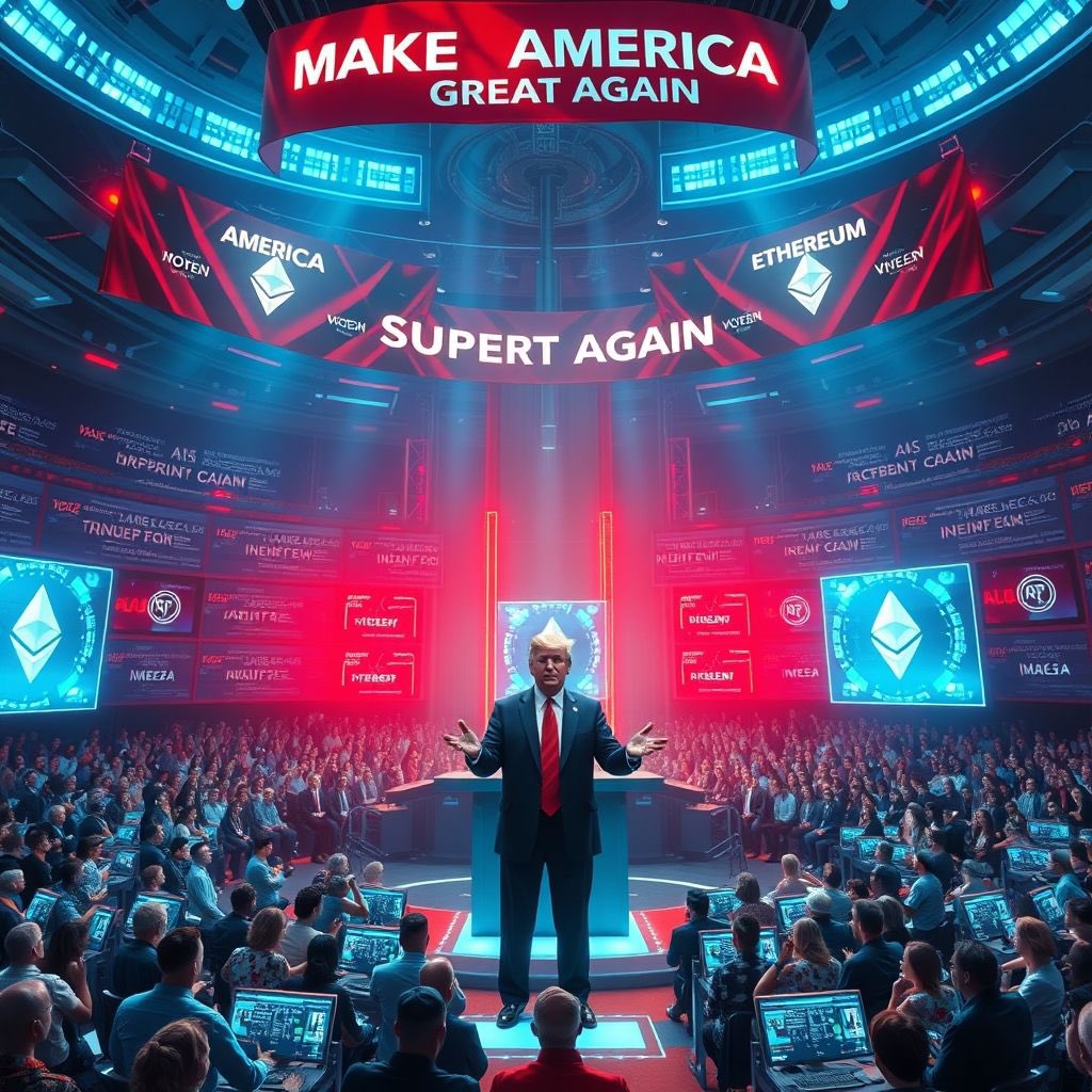 magaveth's tweet photo. TRUMP future of cryptocurrency in general? just solana? are there any open sources about investments in vitalik buterin's platform (ethereum) - meme defi sector
@realDonaldTrump and @elonmusk intends to invest big money in the meme sector on the ether platform, what do you think? https://t.co/LrIxDO2r9b