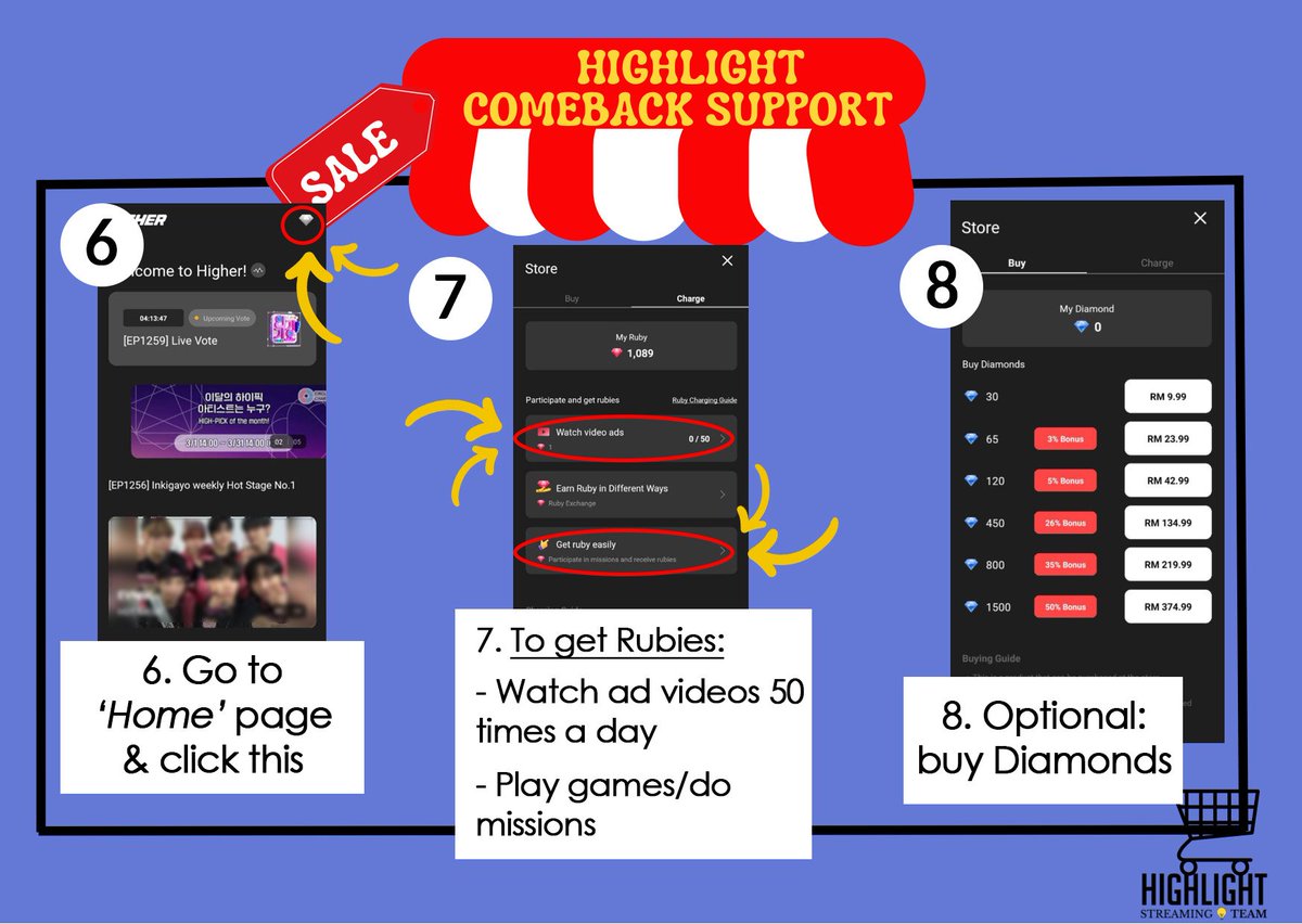 HIGHLIGHT100M's tweet photo. ‼️ HIGHER guide (2025 ver.) ‼️
 
app 🔗:
play store- https://t.co/MzftzFCTXa
app store- https://t.co/Sc4igG8IwZ

#HIGHLIGHT #하이라이트 #BEAST #비스트 @Highlight_AUent https://t.co/4mso1RclEA