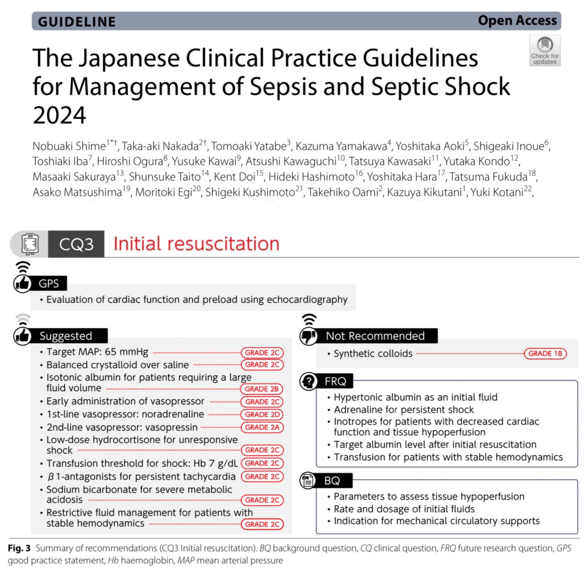 Eddy J. Gutierrez, MD (@eddyjoemd) on Twitter photo Our colleagues in Japan have released their sepsis guidelines. They suggest bicarbonate for a pH < 7.2. How do you feel about this? 🎩 tip to the authors including <a href="/YukiKotani5/">小谷祐樹 Yuki Kotani|集中治療医 Intensivist</a>
eddyjoemd.com/foamed Our colleagues in Japan have released their sepsis guidelines. They suggest bicarbonate for a pH < 7.2. How do you feel about this? 🎩 tip to the authors including <a href="/YukiKotani5/">小谷祐樹 Yuki Kotani|集中治療医 Intensivist</a>
eddyjoemd.com/foamed