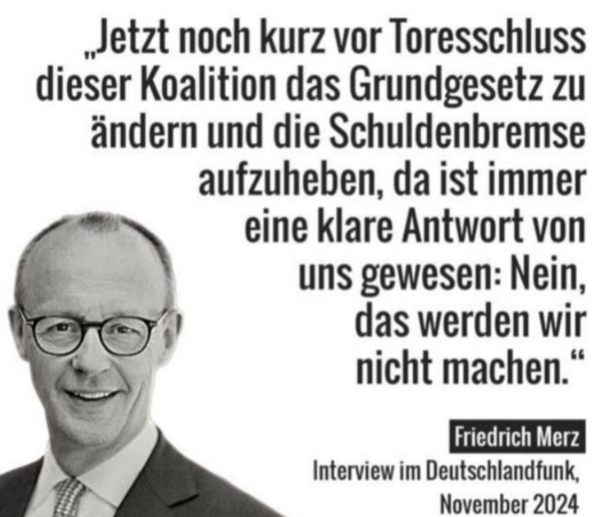 Wann hat ein Kanzlerkandidat eigentlich schon mal so krass sein Wort gebrochen? 🤔