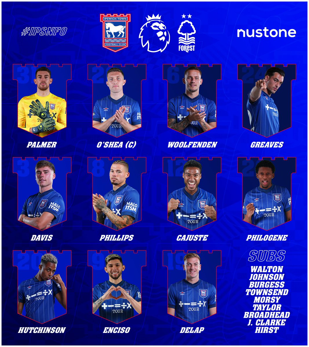 IpswichTown's tweet image. Your Town to face Forest. 💪

#IPSNFO | @Nustone_UK
