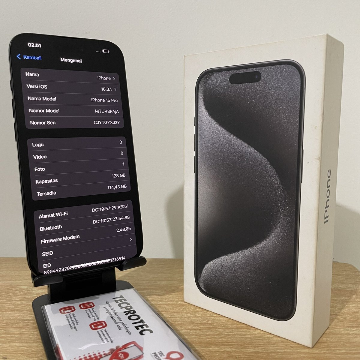 haessetiawan's tweet photo. #wts 
• iphone 15 pro black titanium 128gb ibox
• garansi on 25 mei 2025
• bh 97%
• mulus no min
• fullset original
IDR 17.500.000

lok. bsd (bisa cod)
#iphone15pro #iphonesecond #iphonemurah https://t.co/HseR0qDCtF