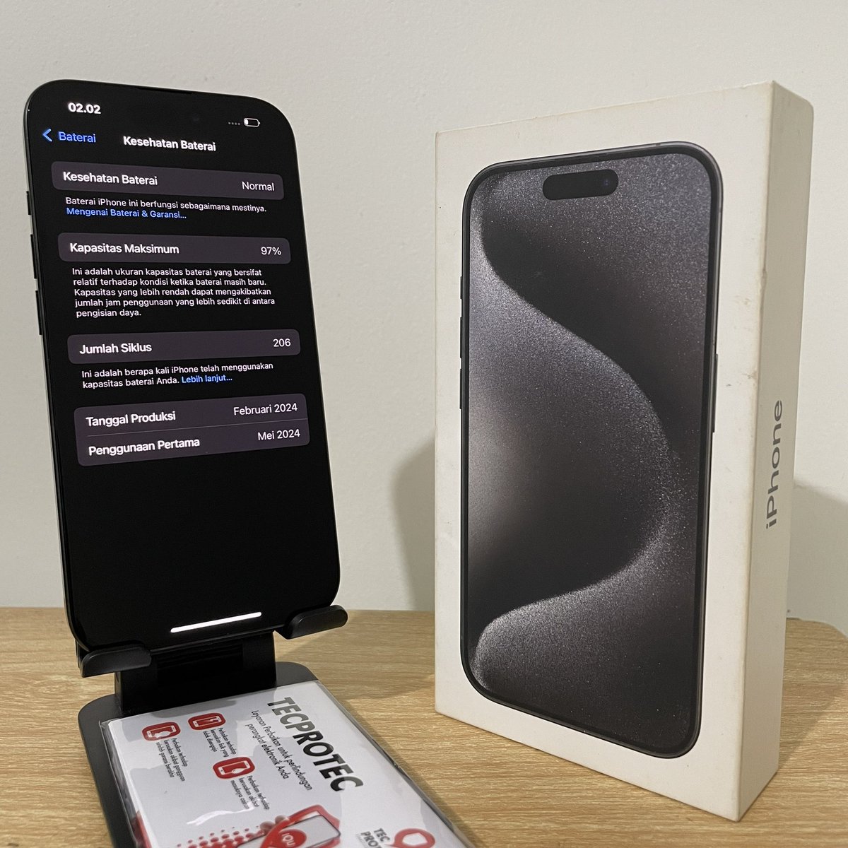 haessetiawan's tweet photo. #wts 
• iphone 15 pro black titanium 128gb ibox
• garansi on 25 mei 2025
• bh 97%
• mulus no min
• fullset original
IDR 17.500.000

lok. bsd (bisa cod)
#iphone15pro #iphonesecond #iphonemurah https://t.co/HseR0qDCtF