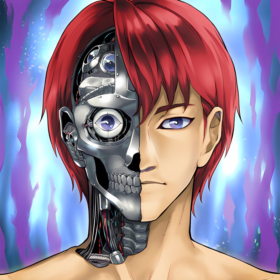 YPSNOO's tweet photo. 輪廻独断のイラストをAIで延長してみたらなにかモヤによって隠されたw https://t.co/r4xtnEUNec