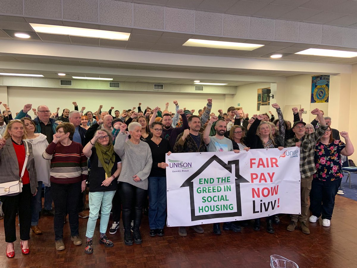 Knowsley Unison (@knowsleyunison) on Twitter photo At <a href="/NorthWestUNISON/">UNISON North West</a> skills for strength seminar, the activists show solidarity and support for our <a href="/LivvHousing/">Livv Housing Group</a> members on strike ✊️ At <a href="/NorthWestUNISON/">UNISON North West</a> skills for strength seminar, the activists show solidarity and support for our <a href="/LivvHousing/">Livv Housing Group</a> members on strike ✊️