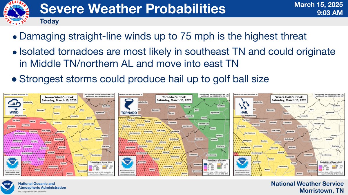 New <a href="/NWSSPC/">NWS Storm Prediction Center</a>  Day 1 Severe Weather Outlook this morning brings the moderate risk (4 out of 5) a bit further north into our area. This is ONLY to highlight an increased chance of damaging straight-line winds, with the possibility of gusts up to 75 mph or greater.