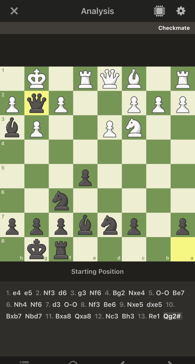 FaizHappens's tweet image. 13 moves to Mate. #chessnut