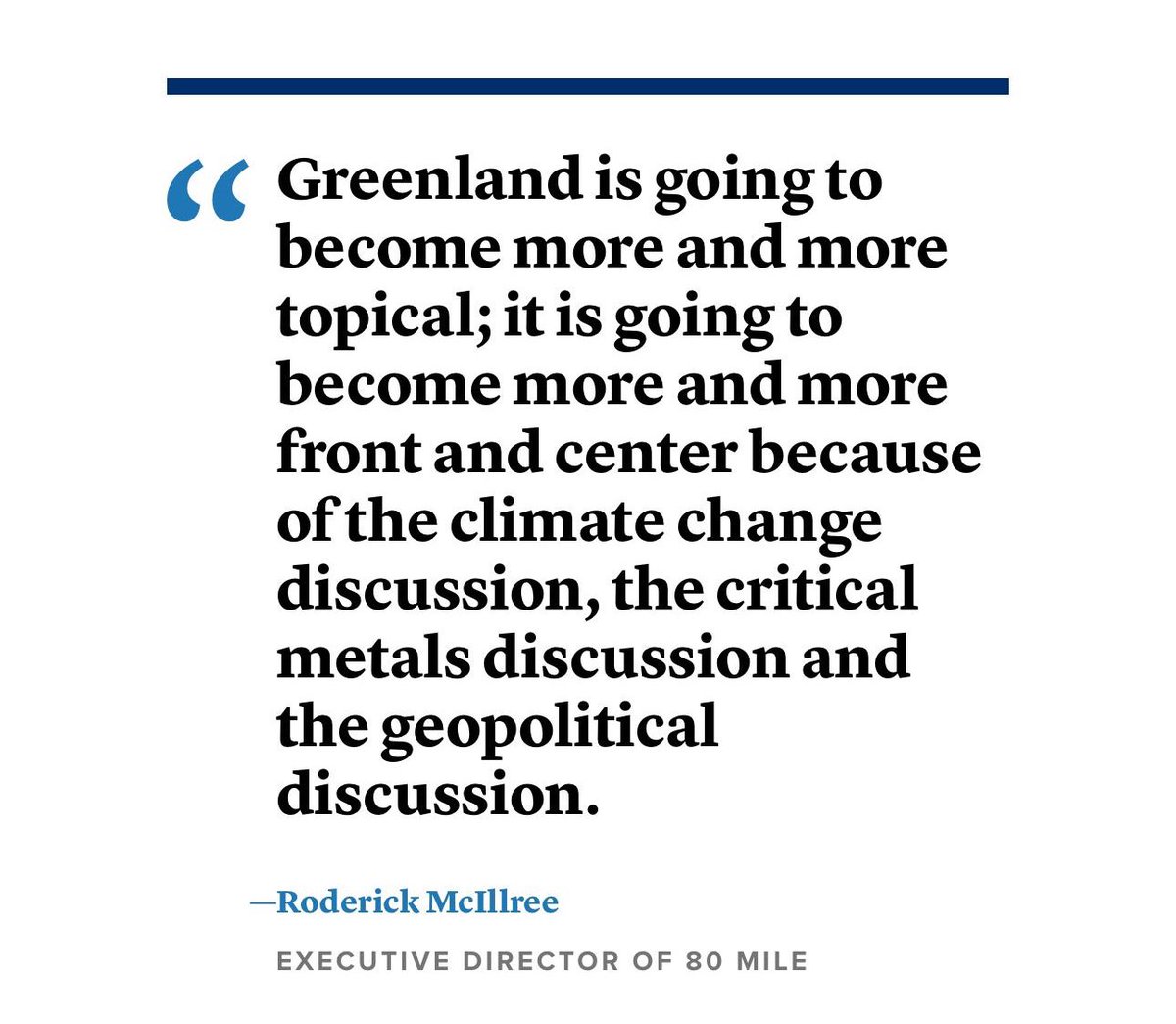 DavidBurton1971's tweet image. You were right here Rod. Bang on in fact.

This from a @CNBC article a few months back. 

Now #Greenland is front page news around the globe…

#80M #RightTimeRightPlace  🇬🇱🇮🇹