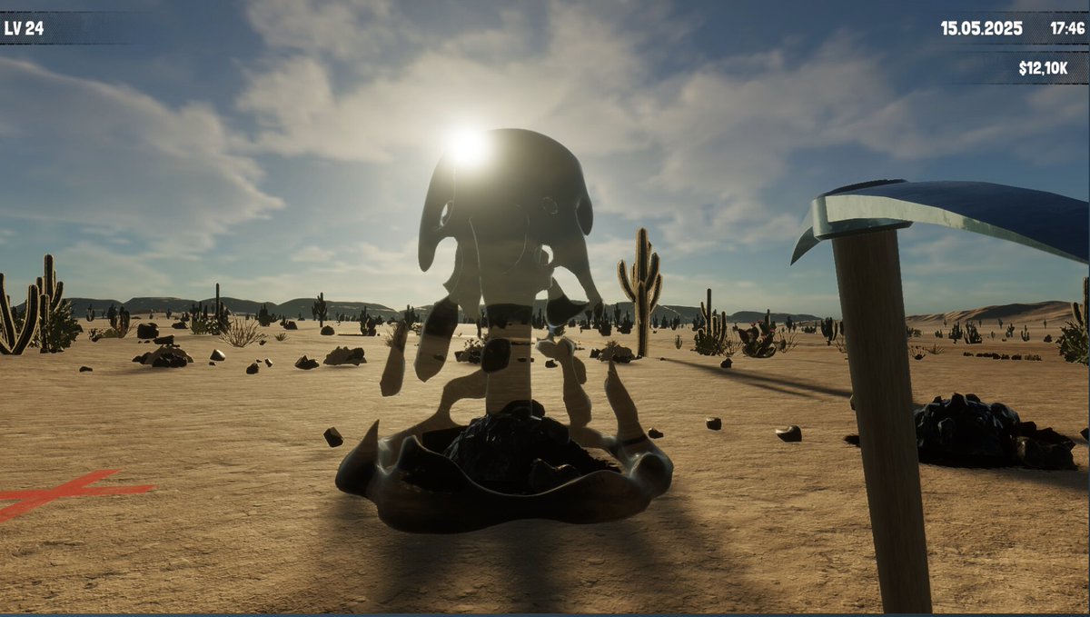 GrejuvaGames's tweet photo. Hi, Twitter. 
Would you play this game? ⛏️💰🤠 https://t.co/rCDsAAVnJj
