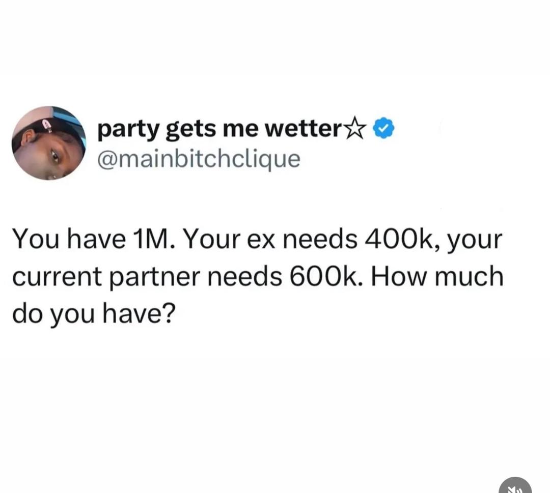 MidnightpulseNG's tweet photo. 1M 😂
600k 👍🏽
400K ❤️ https://t.co/lRipPtzsxm