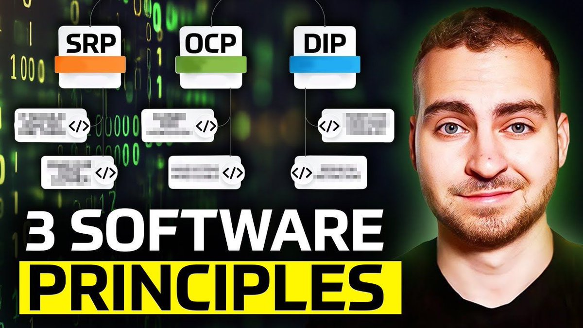 Adam Goss (@gossy_84) on Twitter photo 🤖 3 Software Principles to Make Your Code Better
Coding is a game-changing skill for anyone working in a technical role. It allows you to harness the power of automation and 10x your output!
This video from <a href="/TechWithTimm/">Tech With Tim</a> explains three crucial software design principles that 🤖 3 Software Principles to Make Your Code Better
Coding is a game-changing skill for anyone working in a technical role. It allows you to harness the power of automation and 10x your output!
This video from <a href="/TechWithTimm/">Tech With Tim</a> explains three crucial software design principles that