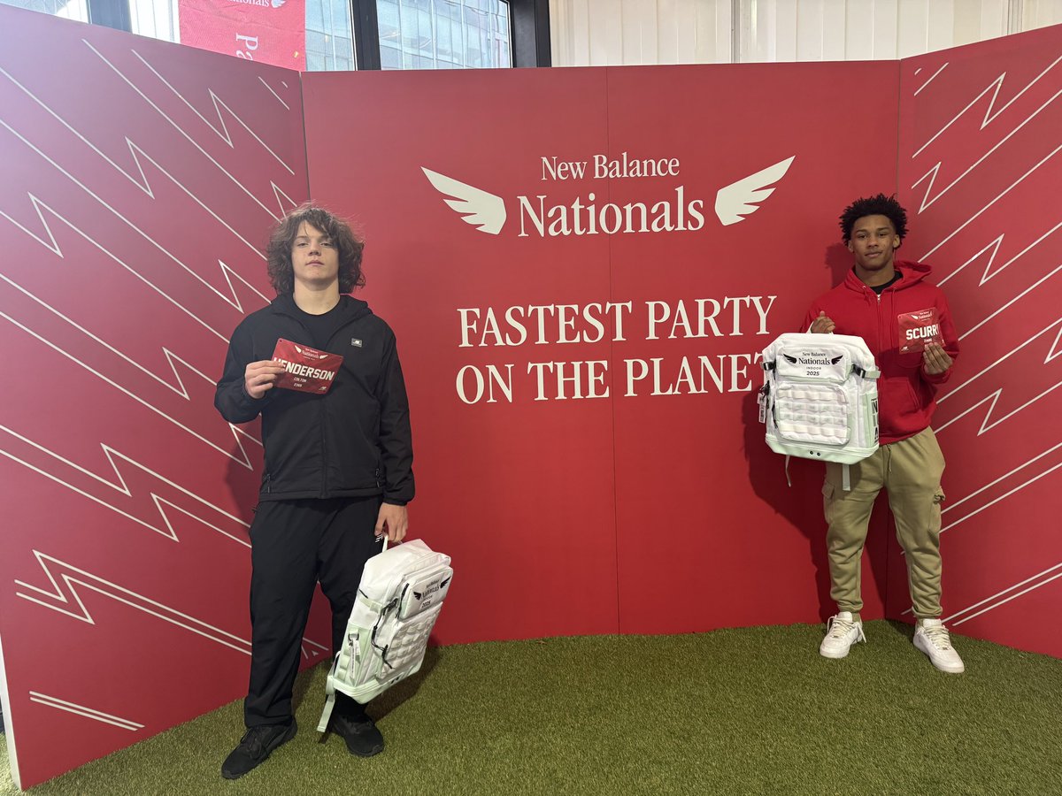 BigRedPrincipal's tweet photo. 🏃‍♂️💨 Good luck to Colton Henderson &amp; Ziaire Scurry at the New Balance Nationals! Show them what Big Red is all about! 🔴⚫ #SHSTrack #BigRedPride https://t.co/upzvMlp5ch