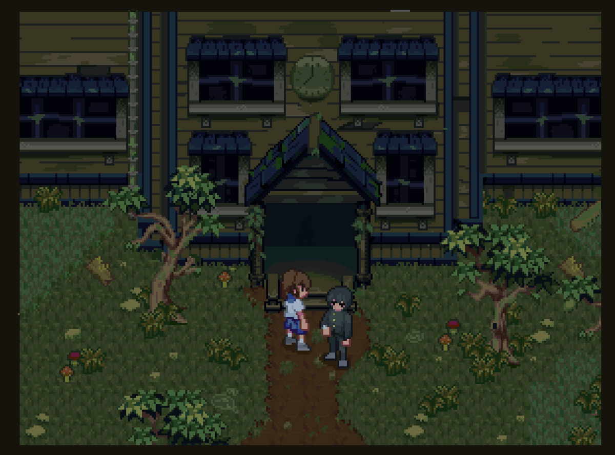 #pixelart #ドット絵
abandoned school