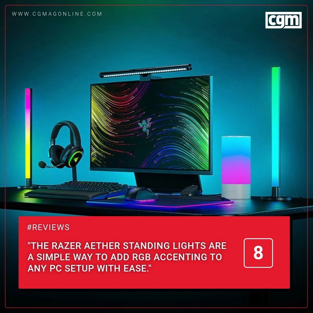 CGMagonline's tweet image. "The Razer Aether Standing Lights are a simple way to add RGB accenting to any PC setup with ease."

cgmagonline.com/review/hardwar…

#Razer #SmartLights