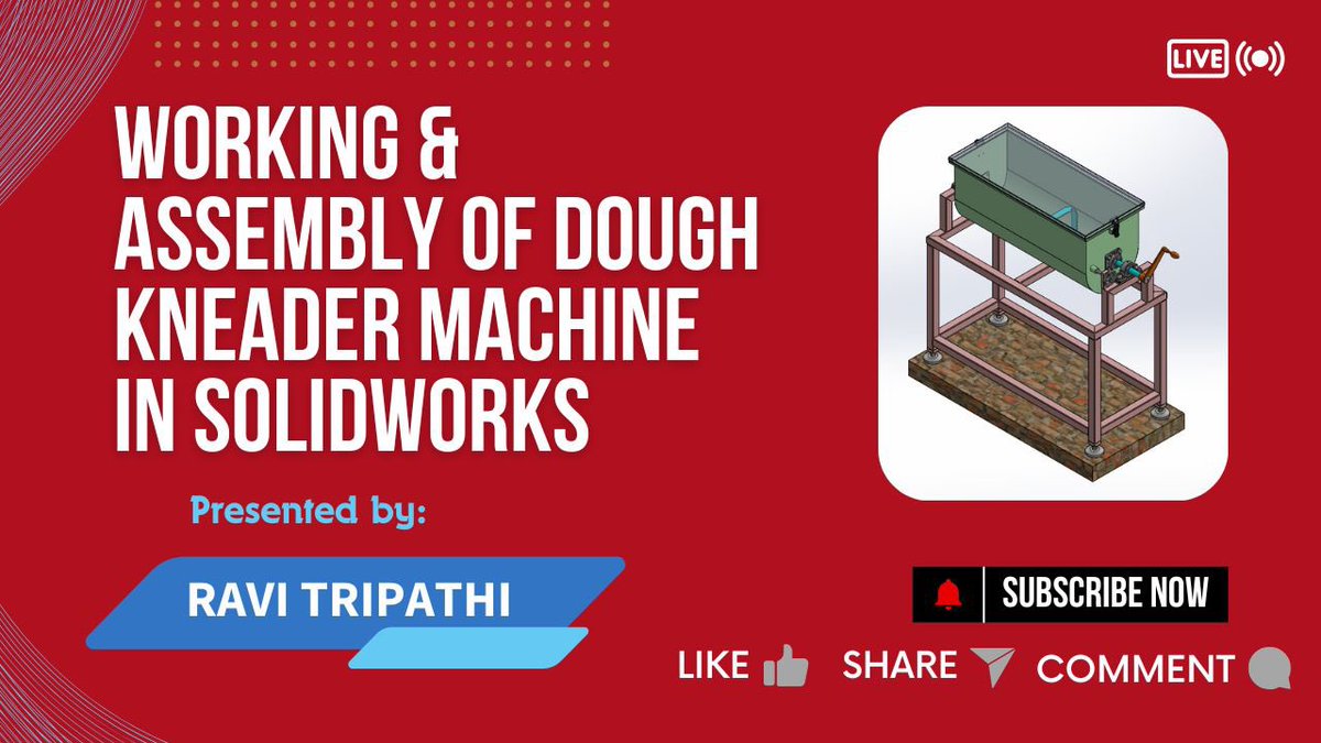 Ravi_T15's tweet photo. WORKING &amp; ASSEMBLY OF MANUALLY OPERATED DOUGH KNEADER MACHINE 

TO WATCH THE FULL VIDEO VISIT THE BELOW MENTIONED LINK🔗

https://t.co/EzdlxQouug

#trending #viral #engineering #machine #design #twitter #youtube #video #viralvideo #growth #reach #audience #new https://t.co/jSucSI1LyL