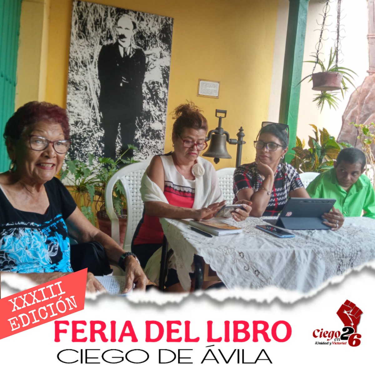 trocha1222's tweet photo. Panel de lujo en la XXXIII Feria del Libro, #CiegoDeÁvila 2025.
Con la presencia del Director del museo Fragua Martiana, Yosuam Palacios Ortega en una fecha histórica como hoy, hablamos de Maceo y Martí.
#CubaViveEnSuHistoria
#LatirAvileño @alboradacubana @NoemMilianRosa1 https://t.co/NHNkSCpdz3
