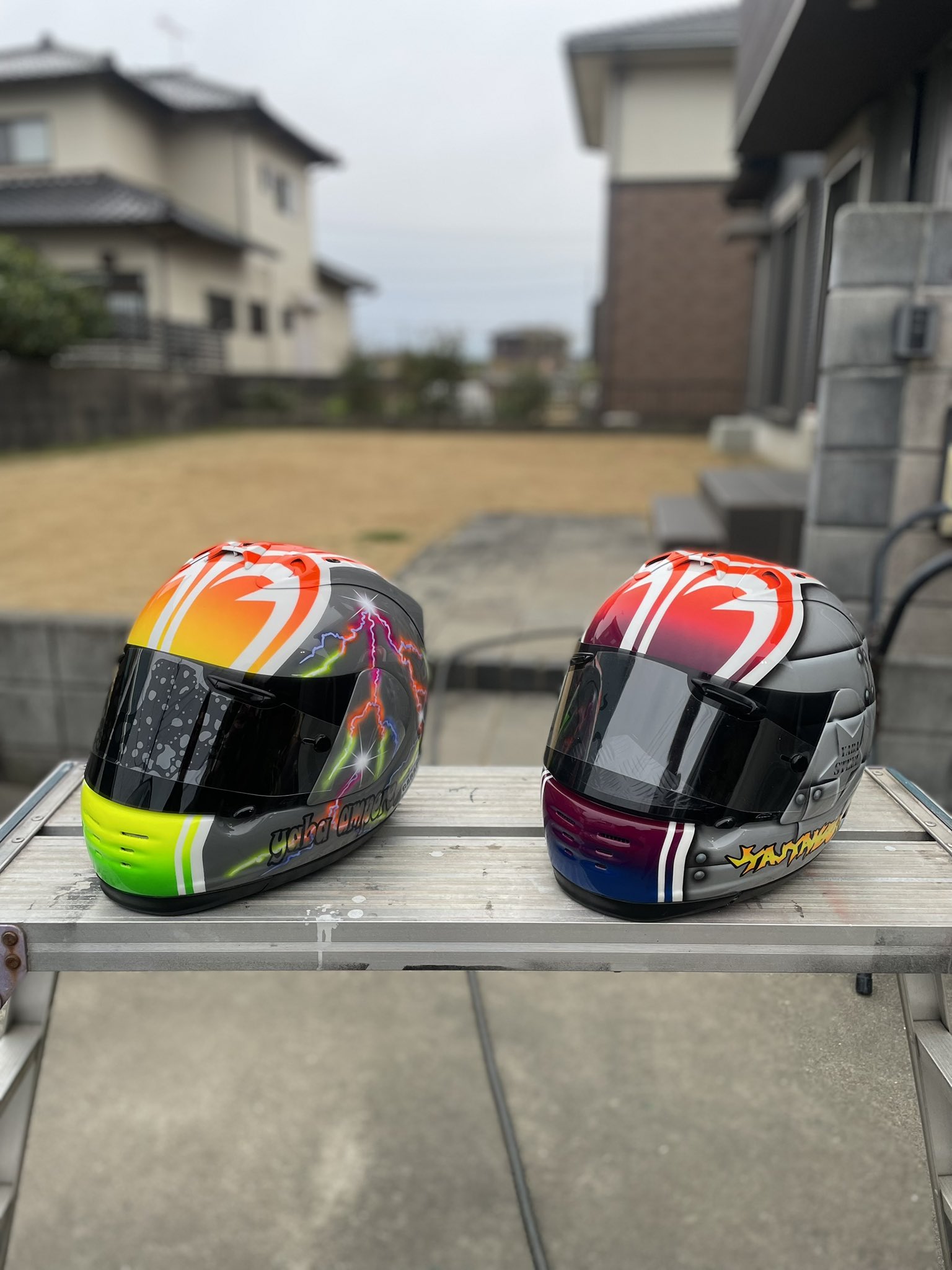 アライarai アストロIQ 永井康友レプリカ忠ヘルカスタムペイント