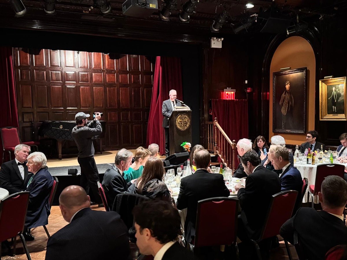 Great reception at the Celtic Medical Society Dinner in New York.