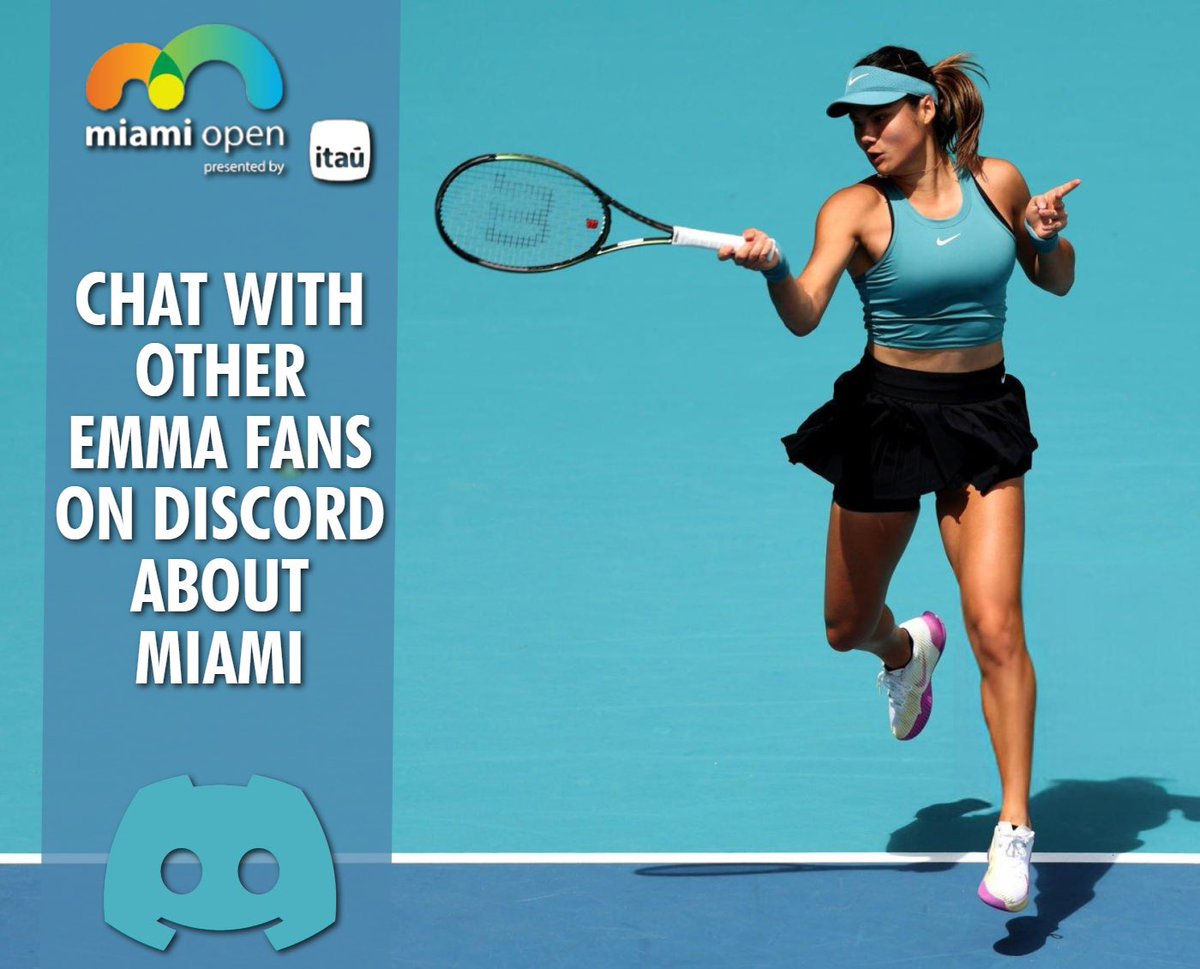 Join other Emma fans on Discord to discuss the <a href="/MiamiOpen/">Miami Open</a> 🇺🇸🐬

➡️  discord.gg/br7ajcb6sa