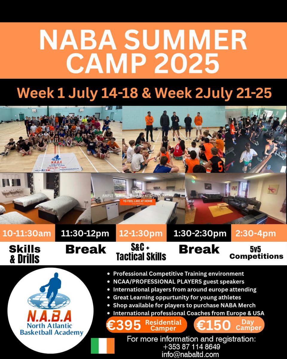 North Atlantic Basketball Academy (@nabaireland) on Twitter photo For more information & registration email info@nabaltd.com or contact +353 871148649 to book your spot ! For more information & registration email info@nabaltd.com or contact +353 871148649 to book your spot !