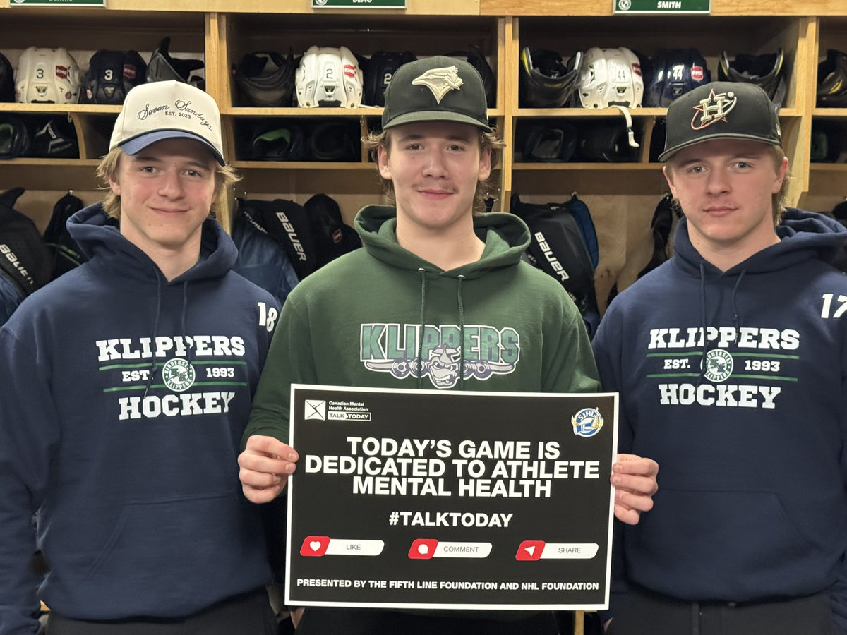 Join us tonight at InterPipeline arena at 7:30 PM for our #talktoday awareness game with <a href="/KlippersHockey/">Iron Horse Kindersley Klippers</a>. CMHA Rosetown is proud to support the mental health of these amazing athletes.  $300 Chuck a puck prize sponsored by <a href="/impactenergyltd/">IMPACT ENERGY</a> GO KLIPPERS!