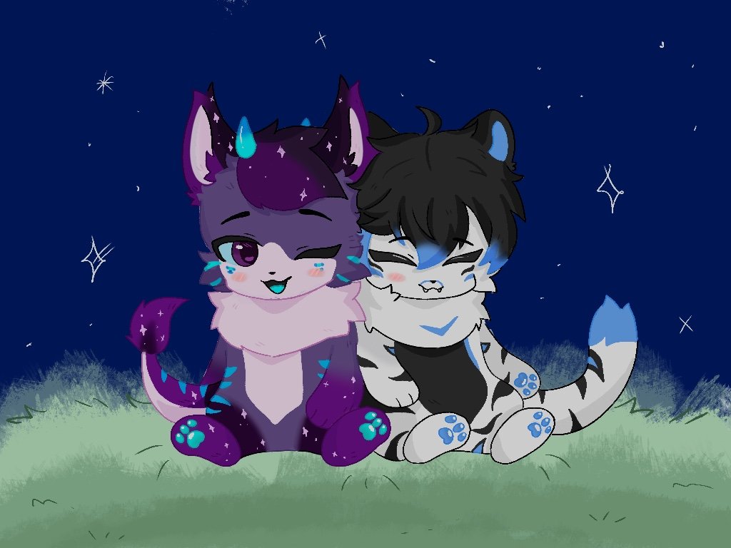 hanging out after a long day of causing problems 😌

🎨 by 로에