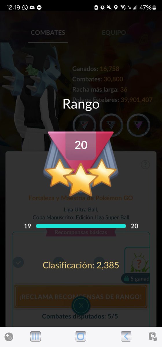 Elo reveal... #pokemongo #gbl