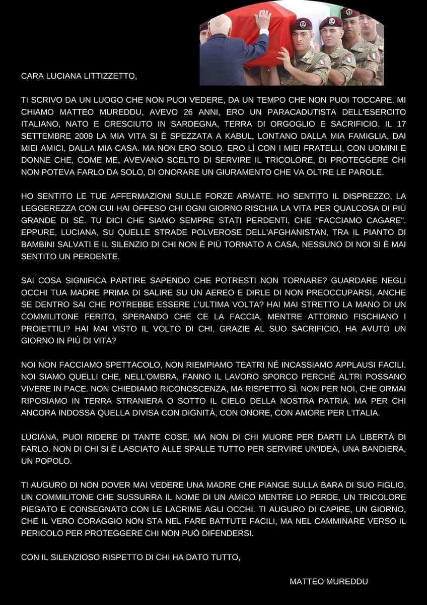 GiulioTerzi's tweet image. Onore , sempre , alle nostre
Forze Armate. 
@FratellidItalia