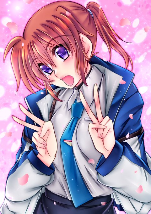 なのはさん誕生日おめでとうございます!
日付ギリギリですが、なんとか描くの間に合いました〜 