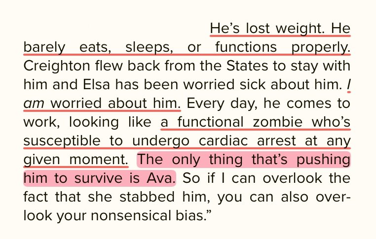 when she thinks he's better off without her but this is literally how his dad spoke about him when she was gone from his life