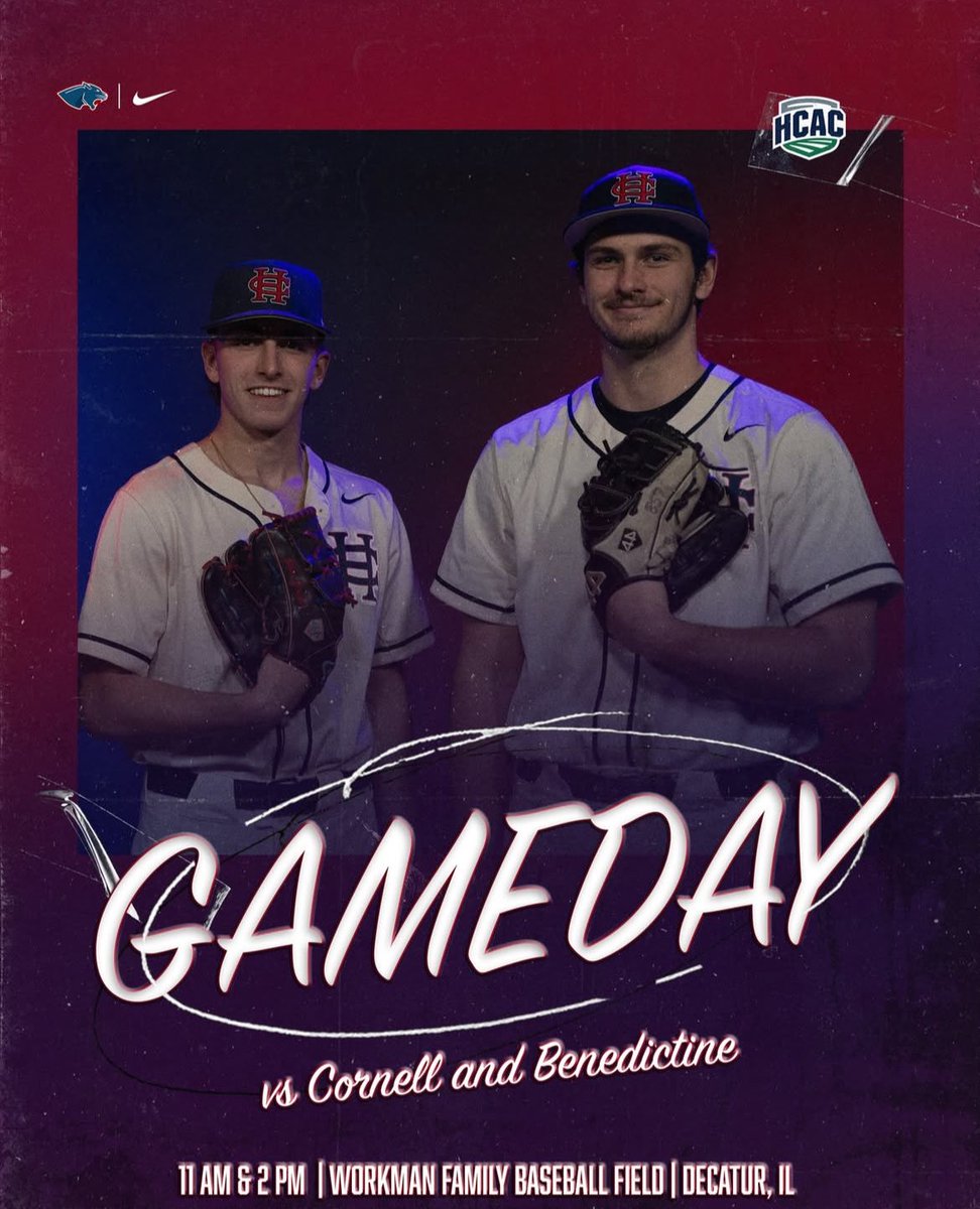 GAMEDAY 
Panthers take on Cornell and Benedictine in a double header starting at 11 
#RollThers