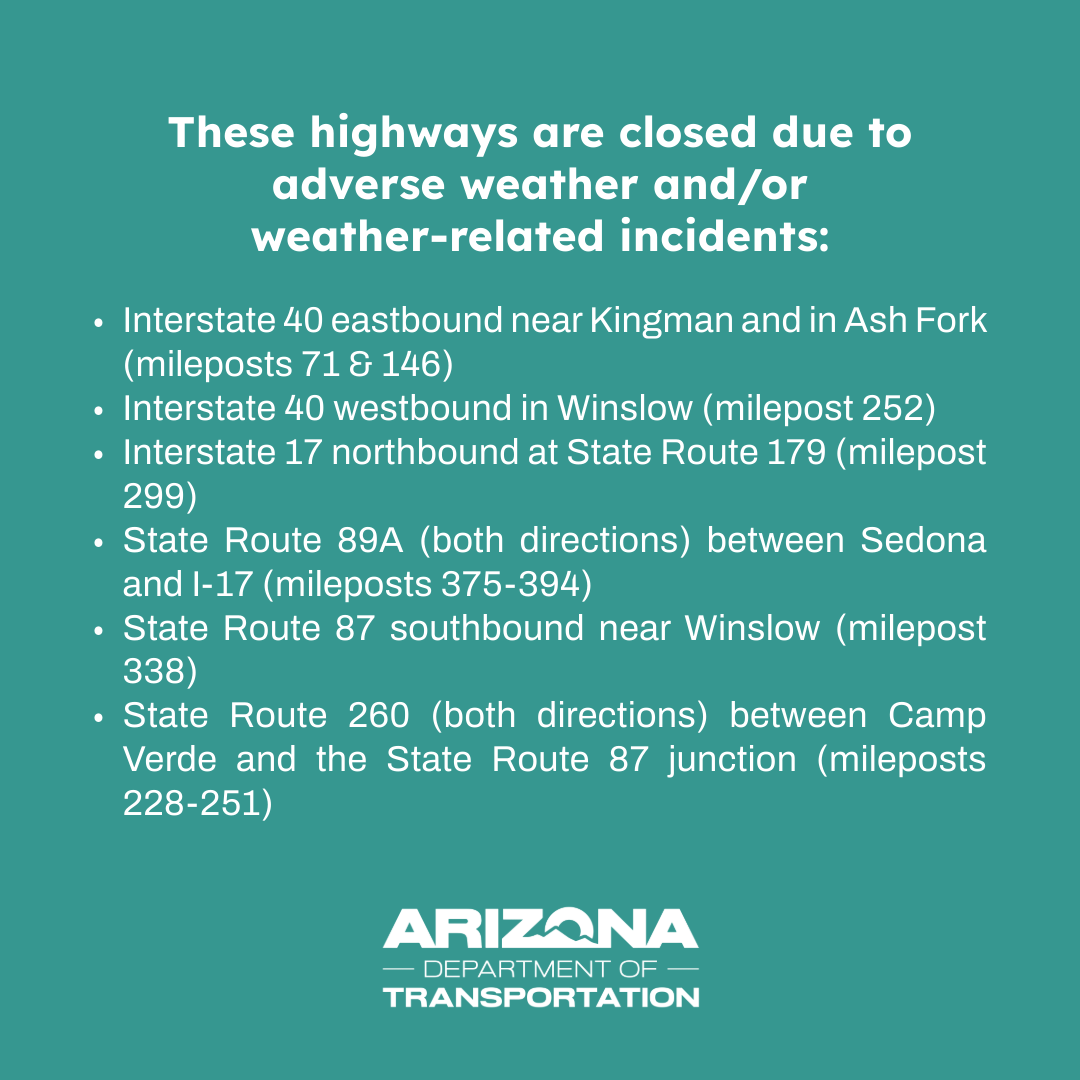 Arizona DOT tweet media