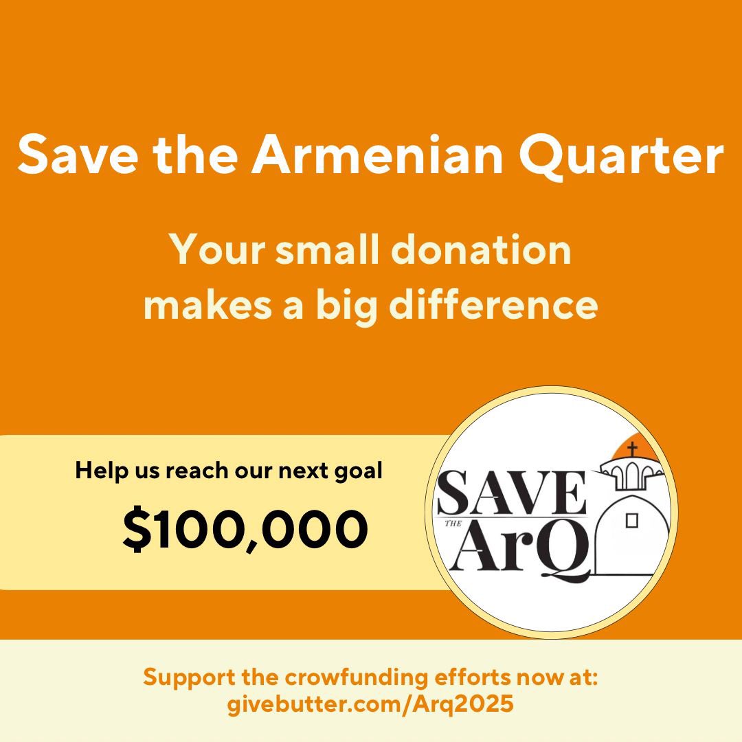 SavetheArQ's tweet image. 🇦🇲FUNDRAISING INITIATIVE🇦🇲
The SavetheArQ Movement launched in May 2023 and has been dedicated to preserving and protecting the Armenian Quarter of Jerusalem. Following the discovery of an illegal 98-year lease of this treasured, historic property, the Armenian community of…