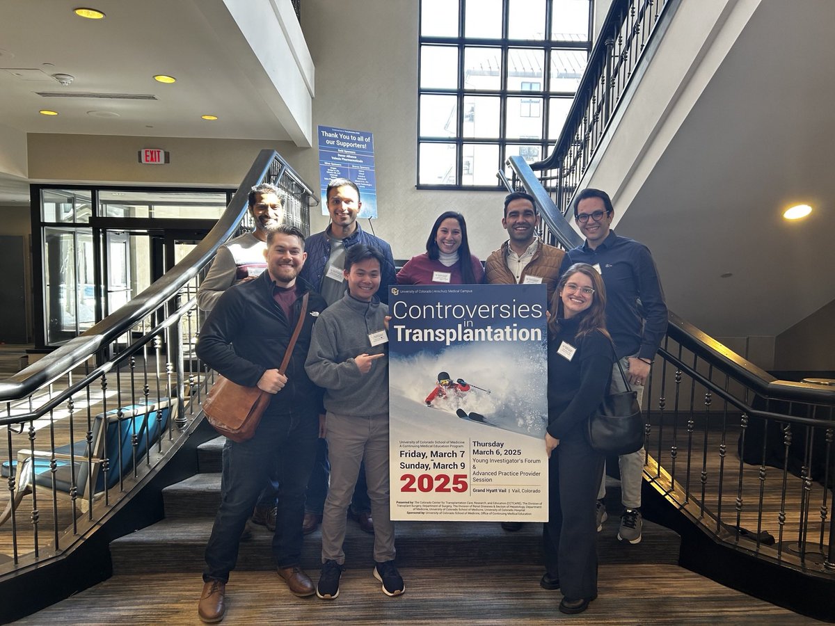 Ahmad Anouti, MD (@anouti_ahmad) on Twitter photo Grateful to be chosen as one of the young investigators at the Controversies in Transplantation.
Thank you <a href="/CU_Transplant/">CU Transplant Center</a> for the event and for this amazing opportunity!! Grateful to be chosen as one of the young investigators at the Controversies in Transplantation.
Thank you <a href="/CU_Transplant/">CU Transplant Center</a> for the event and for this amazing opportunity!!