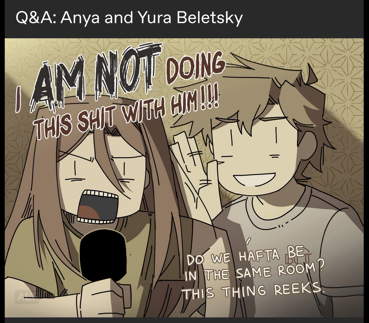 nopanamaman's tweet photo. yura and anya interview now up on tumblr🙏 https://t.co/ny5LkjqHBh