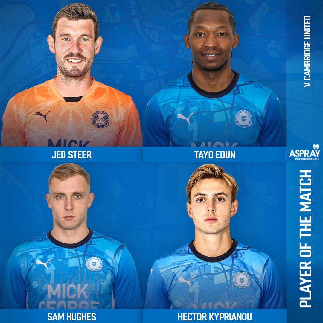 Peterborough United (@theposh) on Twitter photo Who is your Player of the Match against Cambridge United today?
Vote now โฌ๏ธ
Player of the Match brought to you by <a href="/AspPeterborough/">Aspray Peterborough</a>.
#pufc Who is your Player of the Match against Cambridge United today?
Vote now โฌ๏ธ
Player of the Match brought to you by <a href="/AspPeterborough/">Aspray Peterborough</a>.
#pufc
