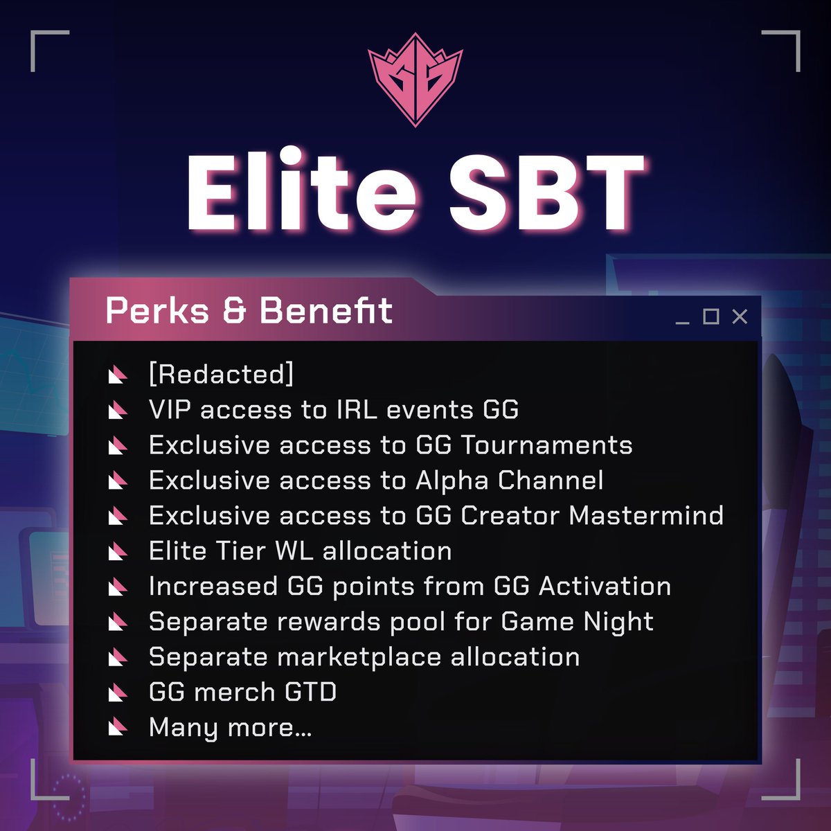 🎮 The Elite SBT NFT is your ticket to an exciting new gaming universe! Enjoy exclusive access, awesome rewards, and VIP experiences with <a href="/GamingGridx/">GamingGrid 💎</a>. Don't miss this incredible chance to level up your gaming journey! 🌟🚀