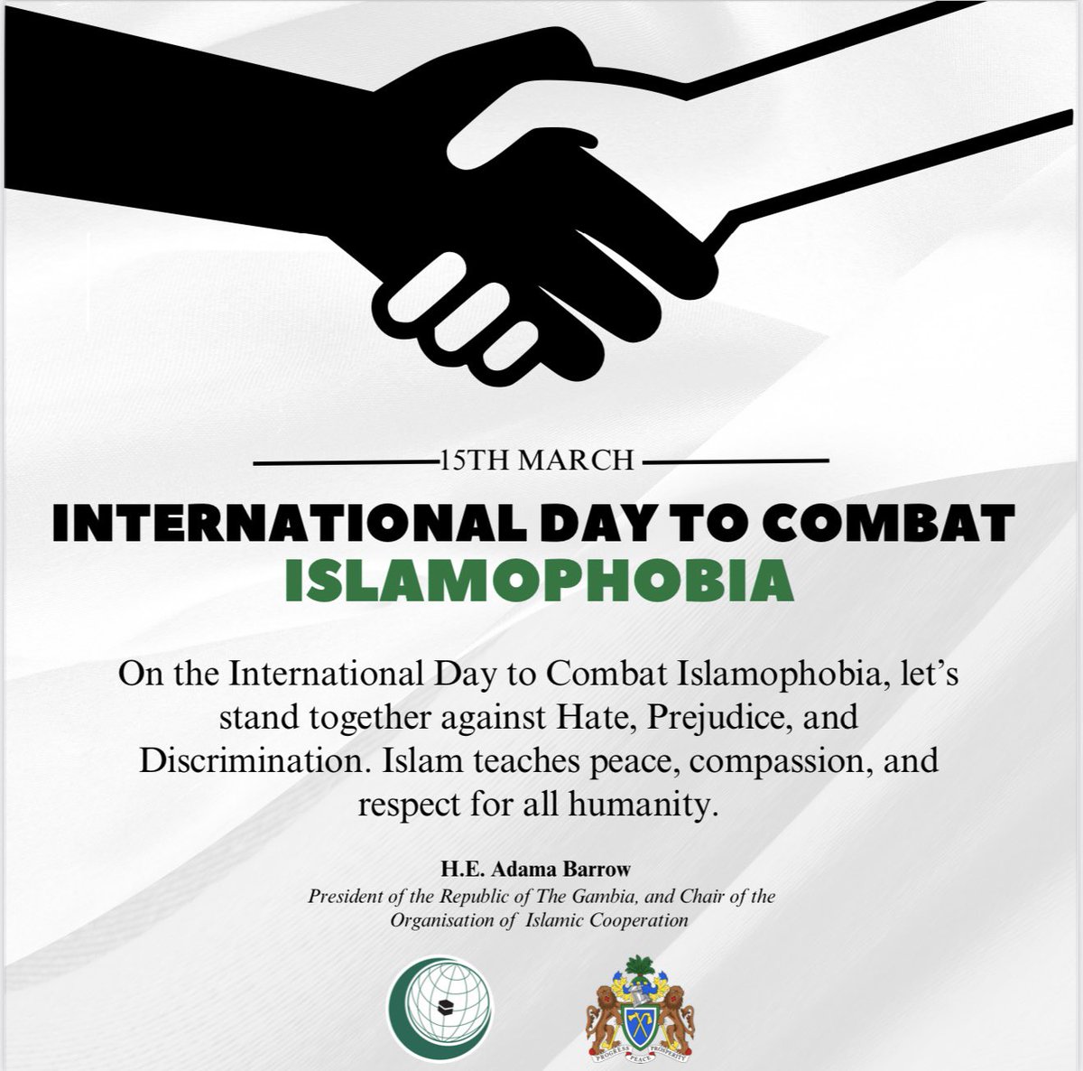 In commemoration of International Day For Combating Islamophobia