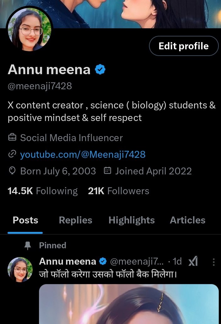 21 हजार फॉलोअर्स होने पर सभी दोस्तों का तह दिल से शुक्रिया।
ऐसे ही साथ बनाए रखे।