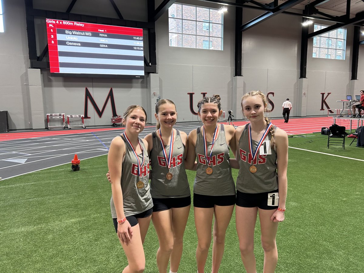 GENEVACC's tweet photo. Girls Middle School finished 3rd https://t.co/0YLhA0A3C8