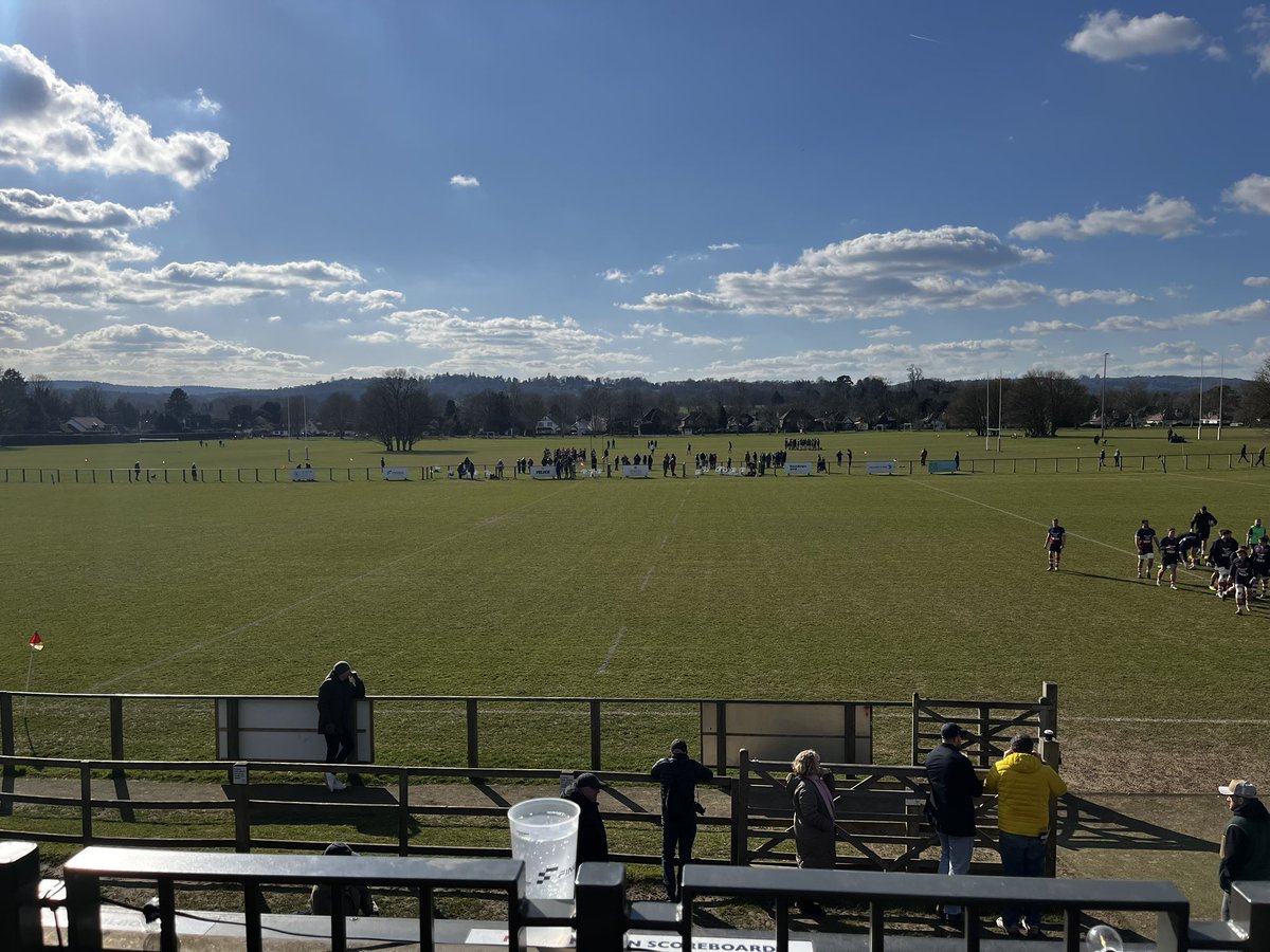 What a day for rugby! 
Get down to The Big Field, T-minus 6 minutes.